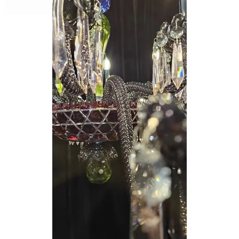 Big Crystal Chandelier Lighting For Living Room Foyer Modern Hanging Lamp For Hall Lobby Staircase Hanging Light