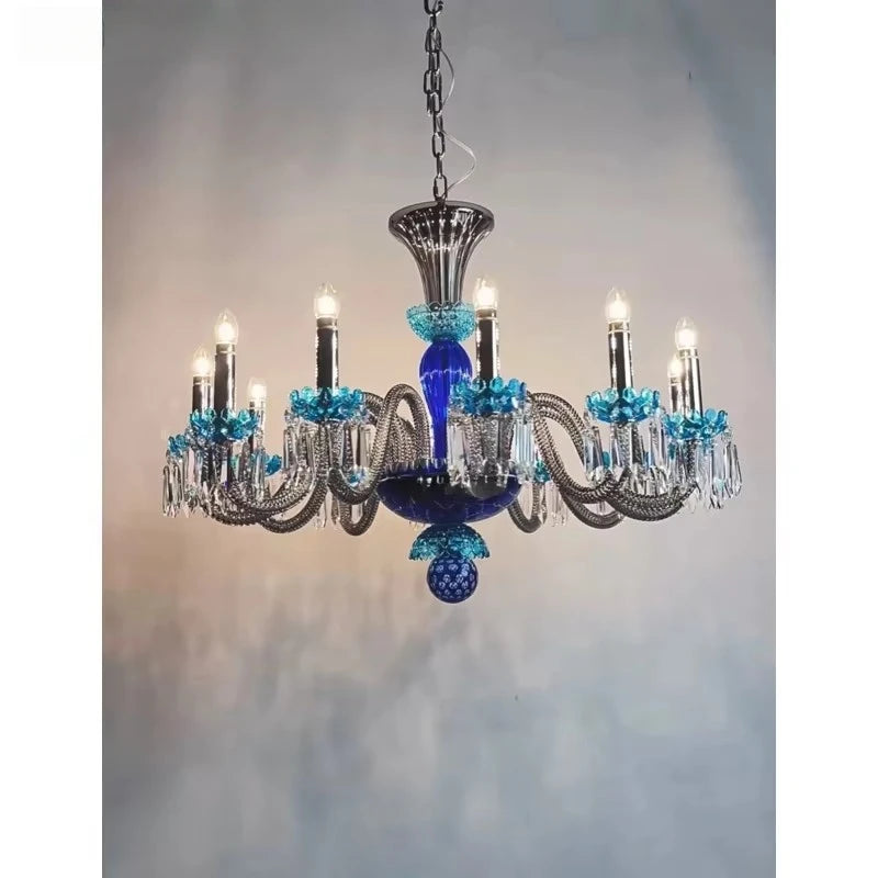 Big Crystal Chandelier Lighting For Living Room Foyer Modern Hanging Lamp For Hall Lobby Staircase Hanging Light