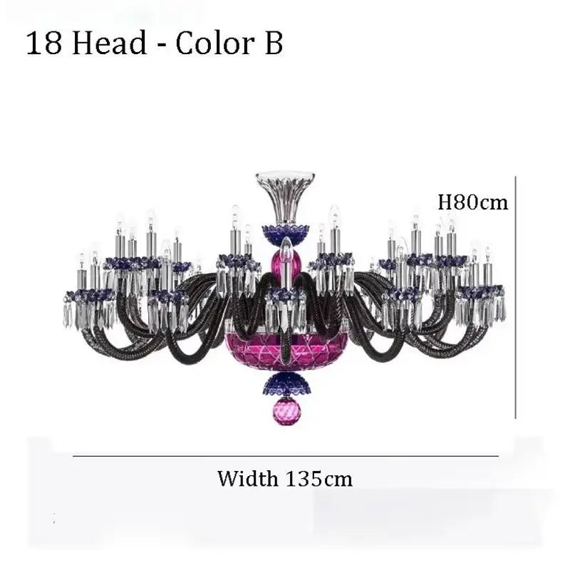 Big Crystal Chandelier Lighting For Living Room Foyer Modern Hanging Lamp For Hall Lobby Staircase Hanging Light