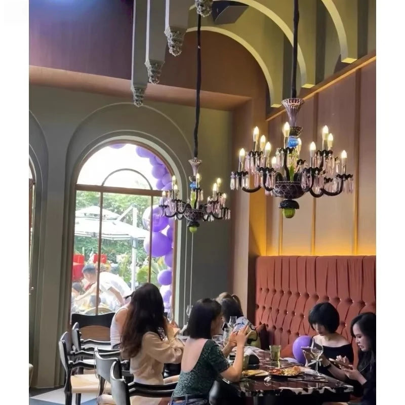 Big Crystal Chandelier Lighting For Living Room Foyer Modern Hanging Lamp For Hall Lobby Staircase Hanging Light